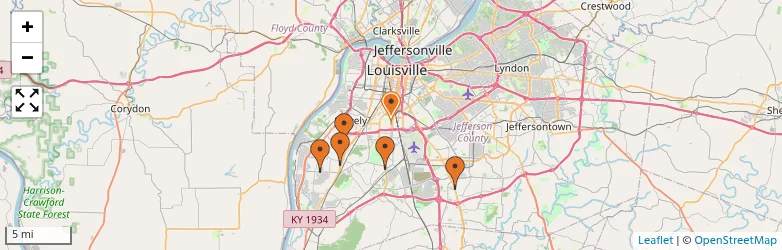 Related schools map