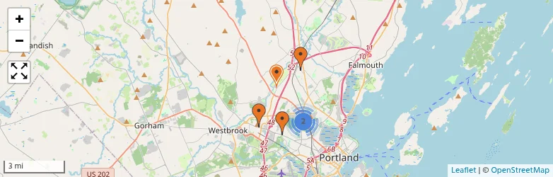 Related schools map
