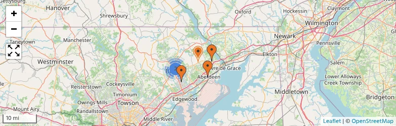 Related schools map