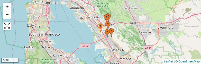 Related schools map
