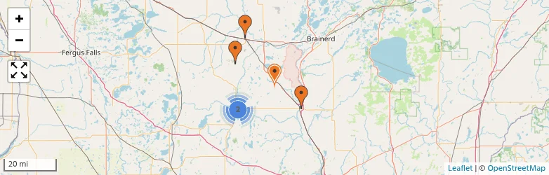 Related schools map