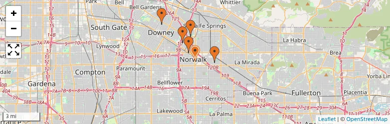 Related schools map