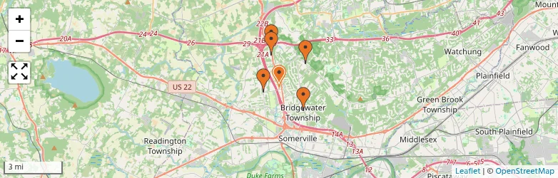 Related schools map