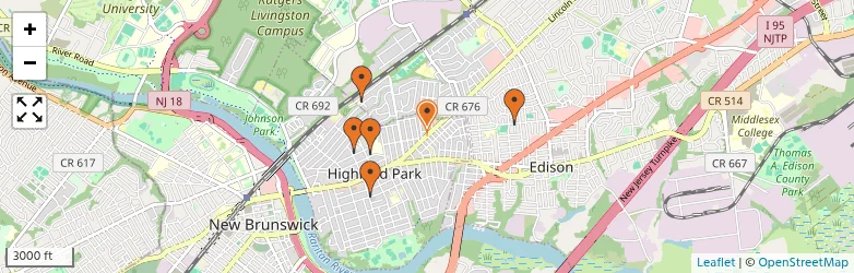 Related schools map