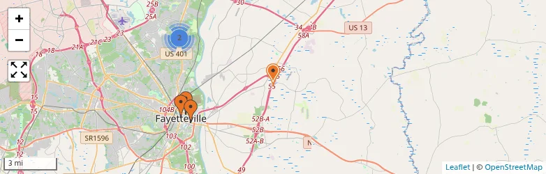 Related schools map