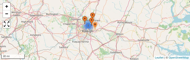Related schools map