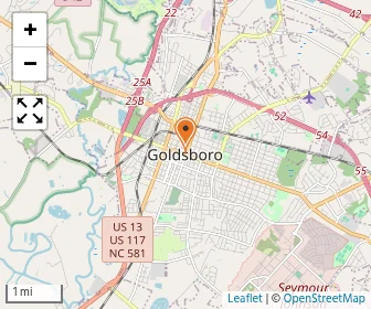 Map of The Childrens House Of Goldsboro