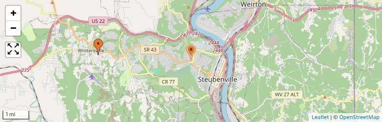 Related schools map