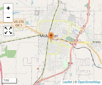 Map of Mcalester Christian Academy