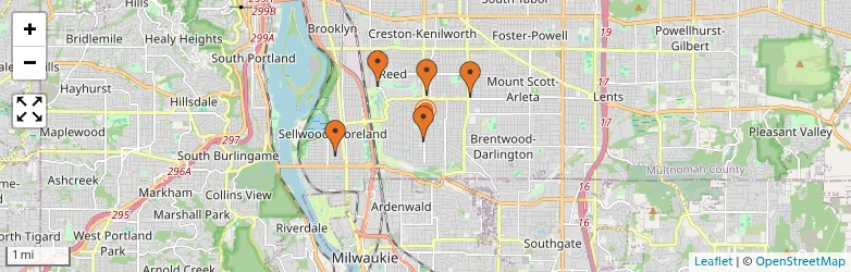 Related schools map