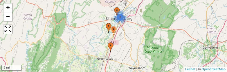 Related schools map