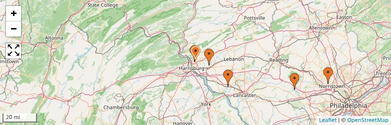 Related schools map