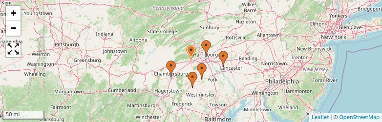 Related schools map