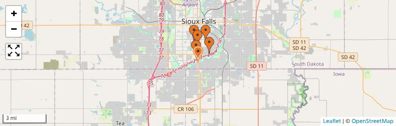 Related schools map