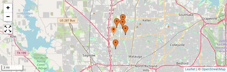 Related schools map