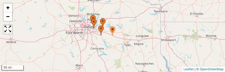 Related schools map