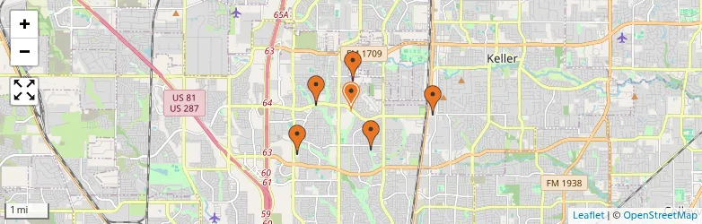 Related schools map