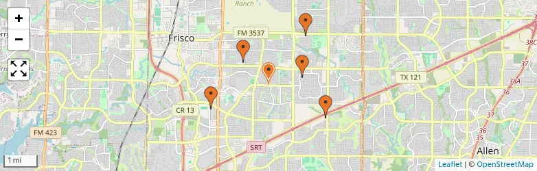 Related schools map
