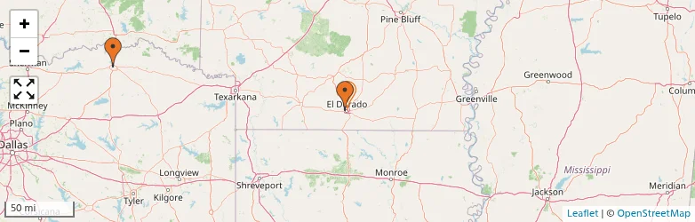 Related schools map