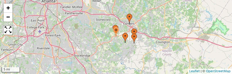 Related schools map