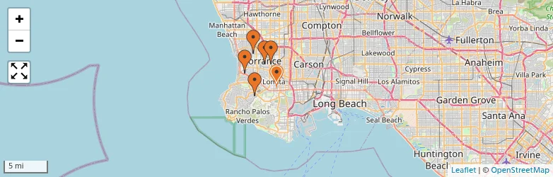 Related schools map