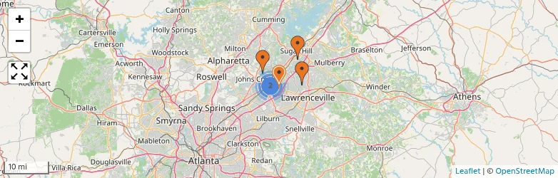 Related schools map