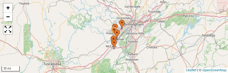 Related schools map