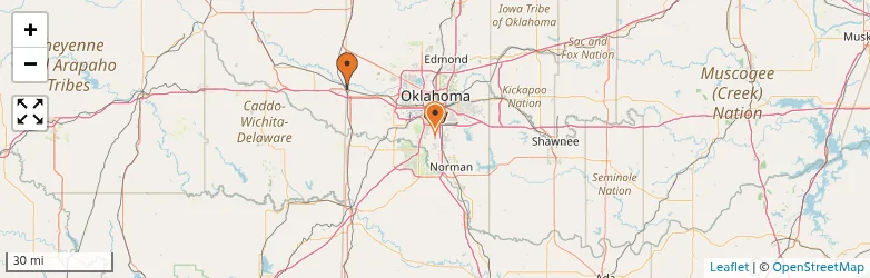 Related schools map
