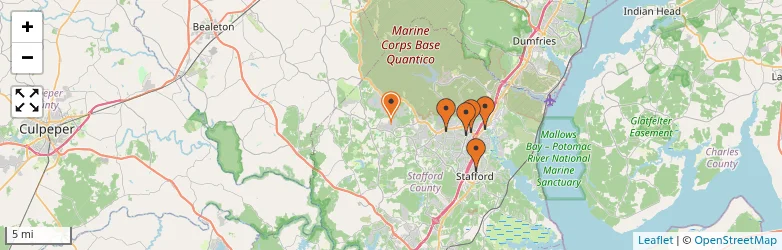 Related schools map