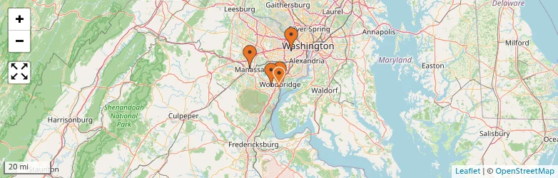 Related schools map