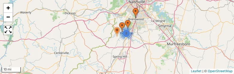 Related schools map