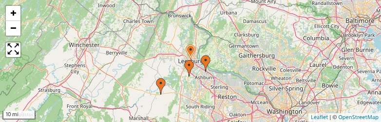 Related schools map