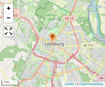 Map of Great Beginnings Preschool - Leesburg United Methodist Church