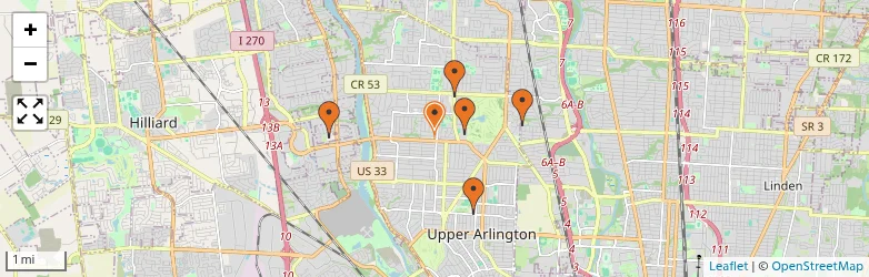 Related schools map