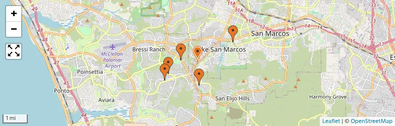 Related schools map