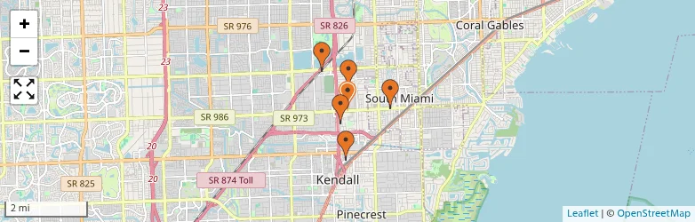Related schools map