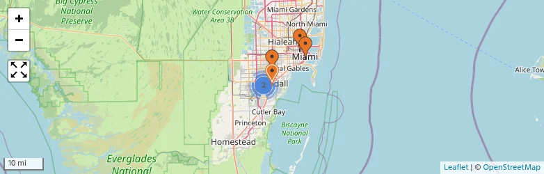 Related schools map