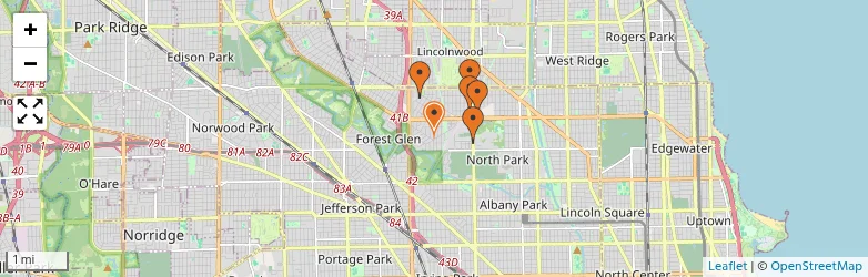 Related schools map