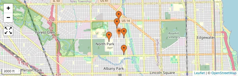 Related schools map