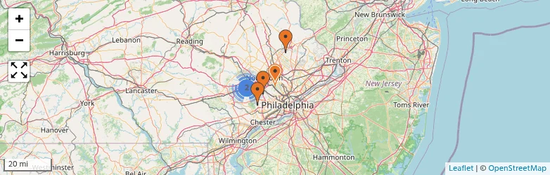 Related schools map