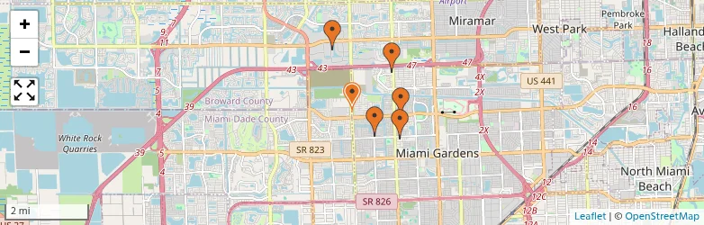 Related schools map