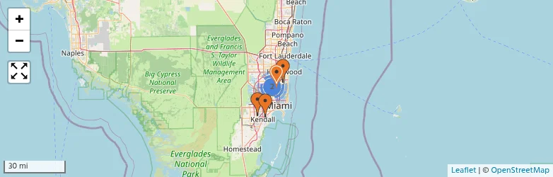 Related schools map