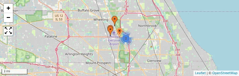 Related schools map