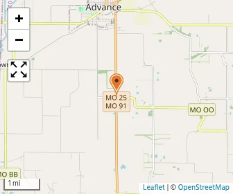 Map of Crowley Ridge Mennonite School