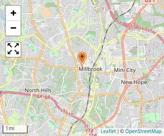 Map of Millbrook Baptist Kindergarten