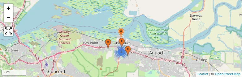 Related schools map