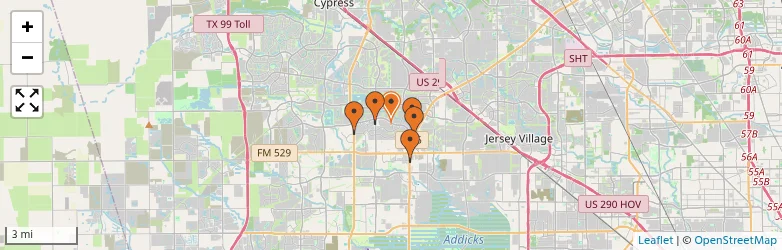 Related schools map