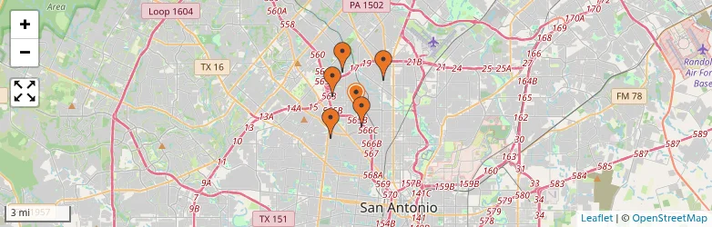 Related schools map