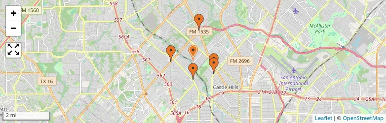 Related schools map