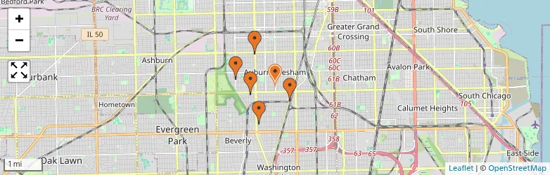 Related schools map